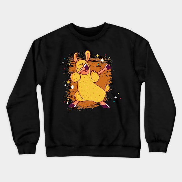 Dabing llama Design Birthday Gift Funny Crewneck Sweatshirt by Pummli